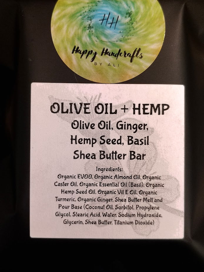 Olive Oil + Hemp Shea Butter Bar