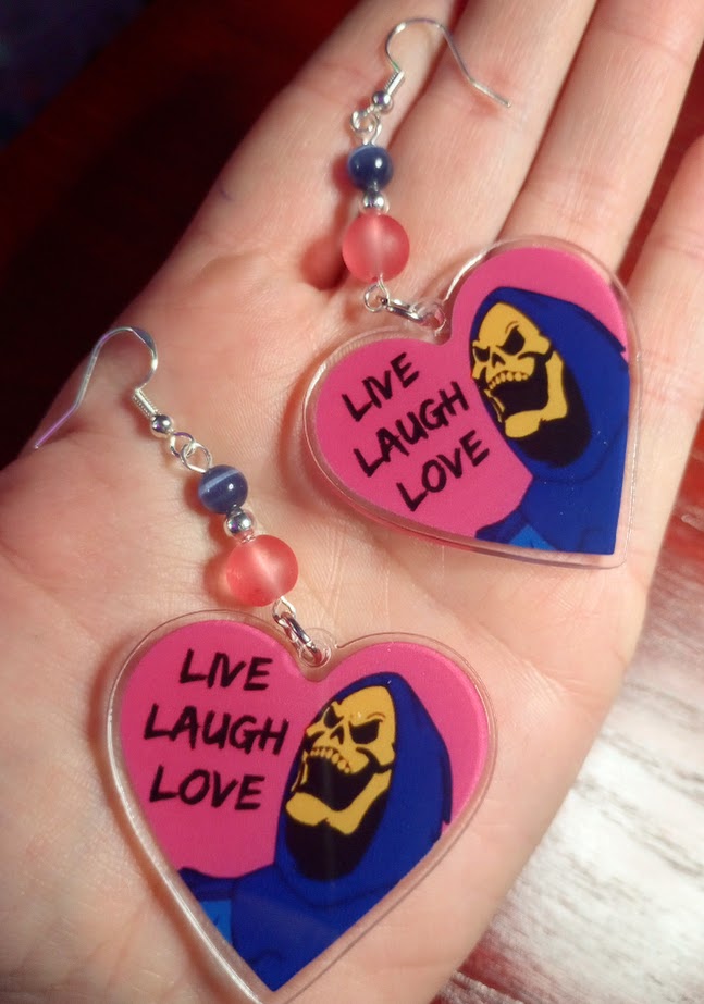 Live, Laugh, Skeletor Dangles