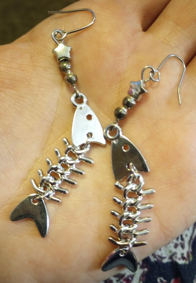 Fish Bone Earrings