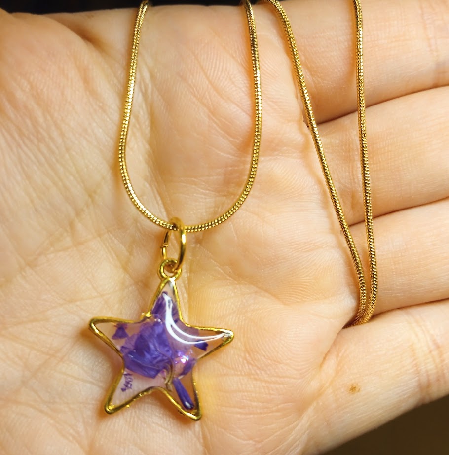 Forget Me Not Star Necklace