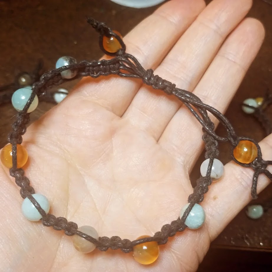 Macramé Crystal Bracelet