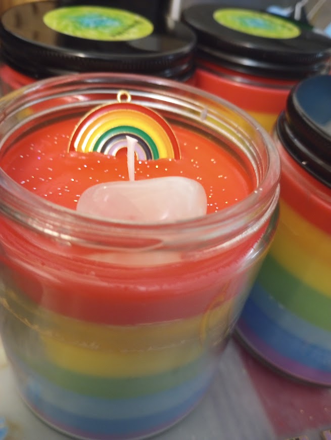 Rainbow PRIDE Candle