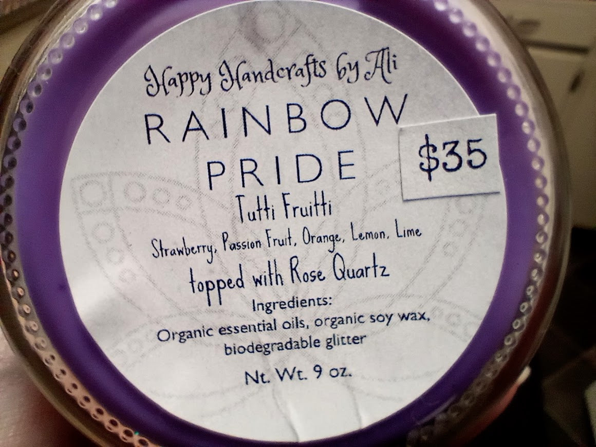 Rainbow PRIDE Candle