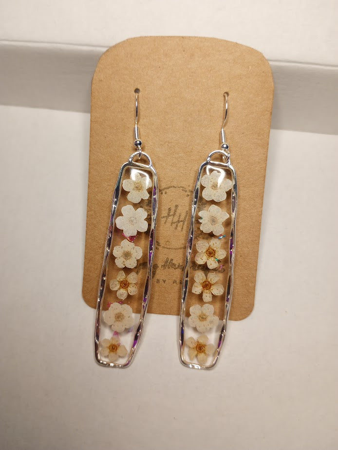 White Flower Dangles