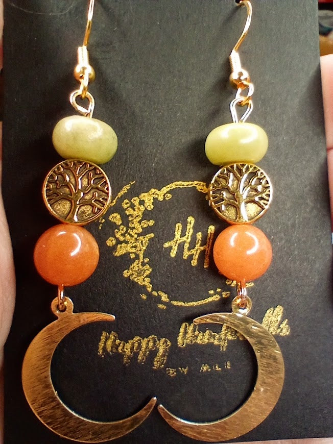 Autumn Moon Earrings