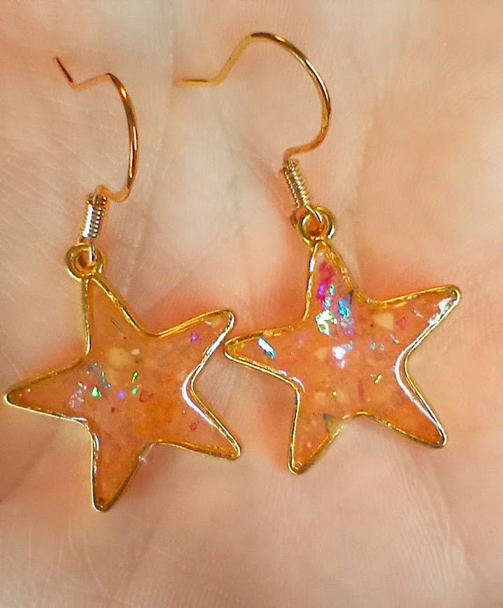 Carnelian Star Earrings