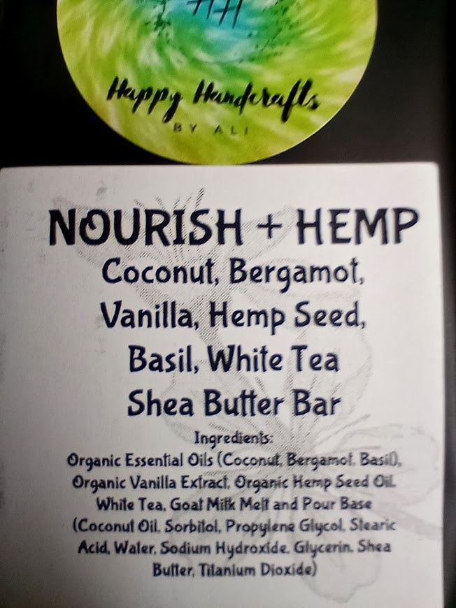Nourish + Hemp Bath Bar