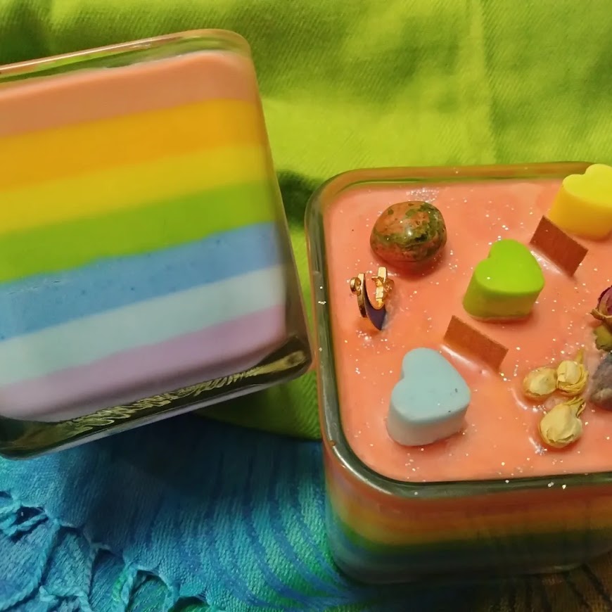 Rainbow PRIDE Candle