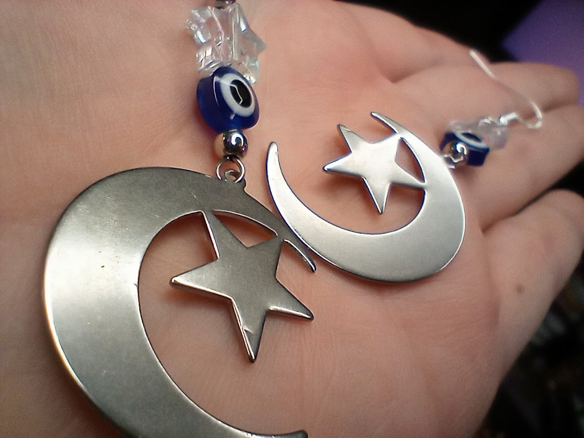 Celestial Evil Eye Dangles