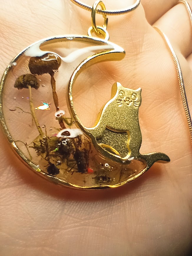 Mushroom Moss Kitty Moon