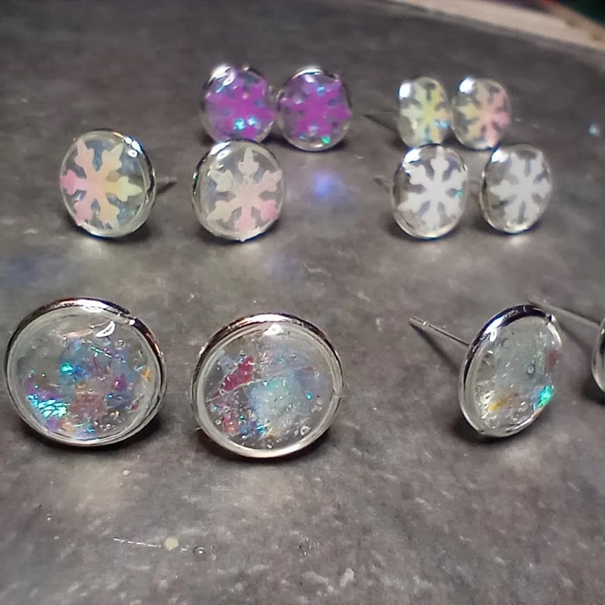 Iridescent Snow Studs