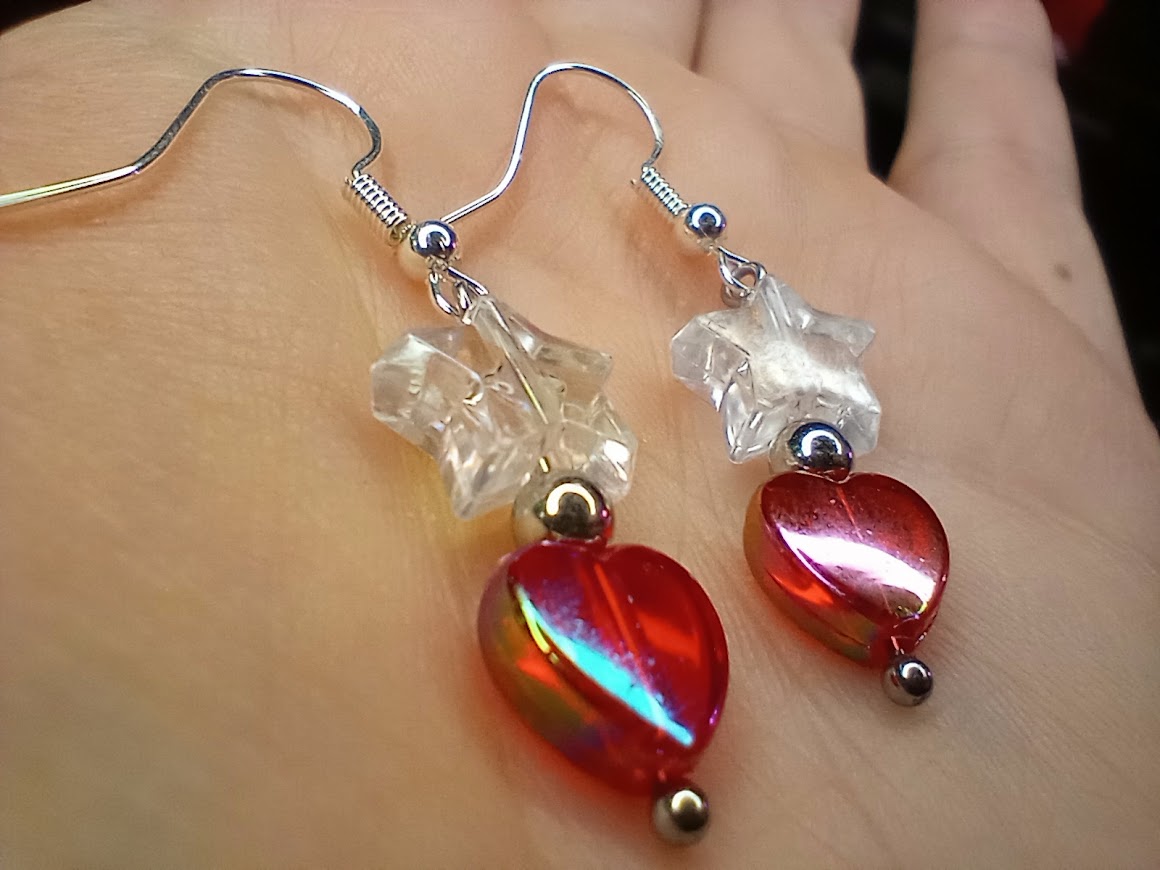 Star Heart Dangles