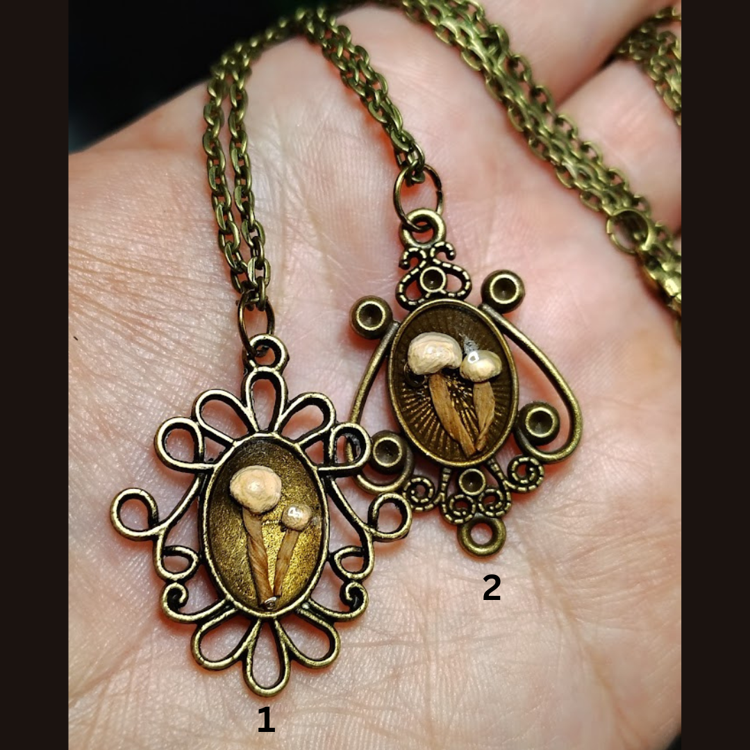 Antique Mushroom Necklace