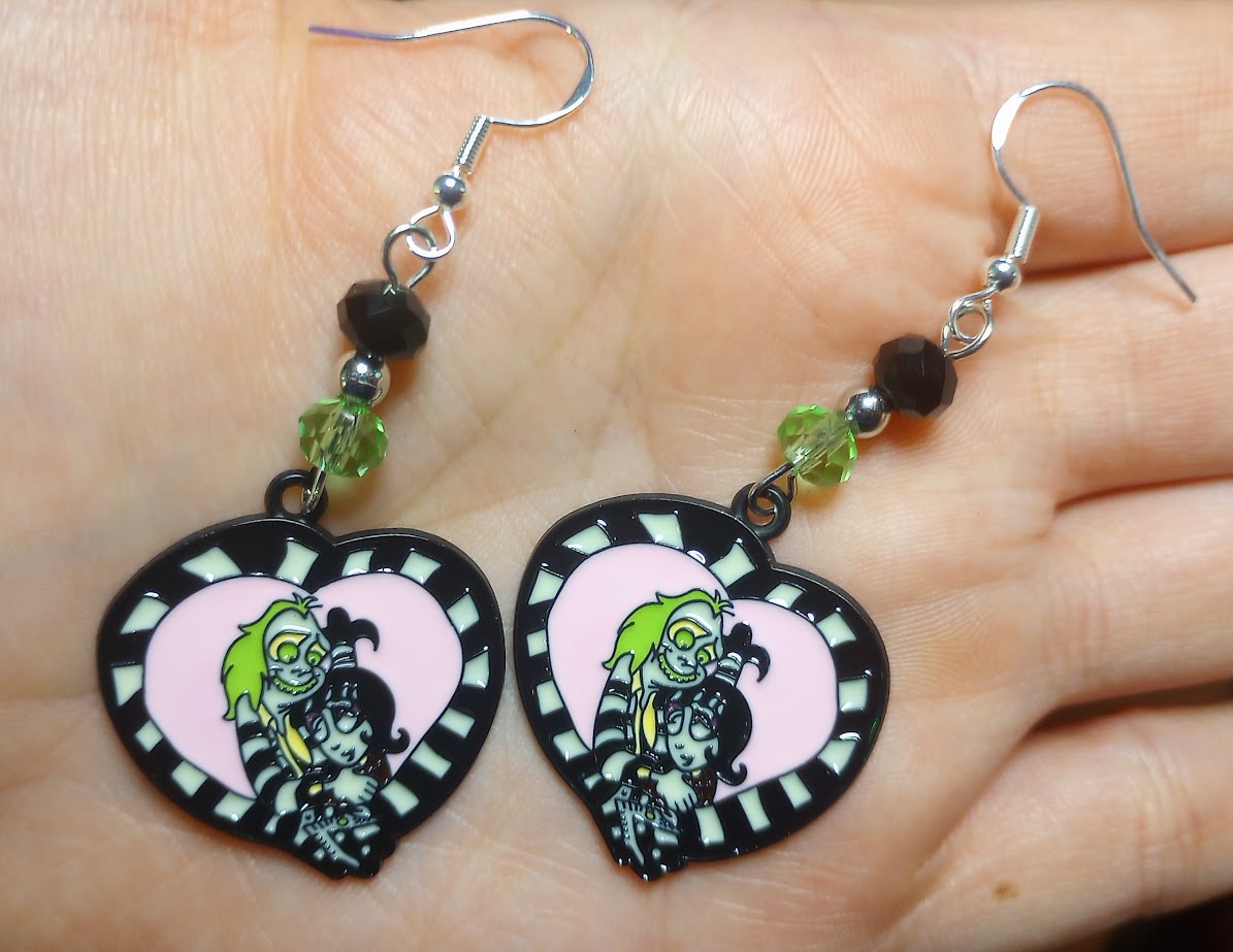 Beetlejuice Earrings