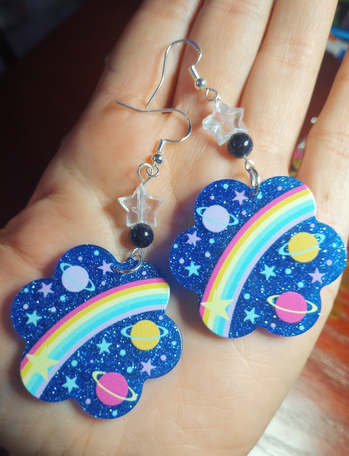 Sparkle Spacey Dangles