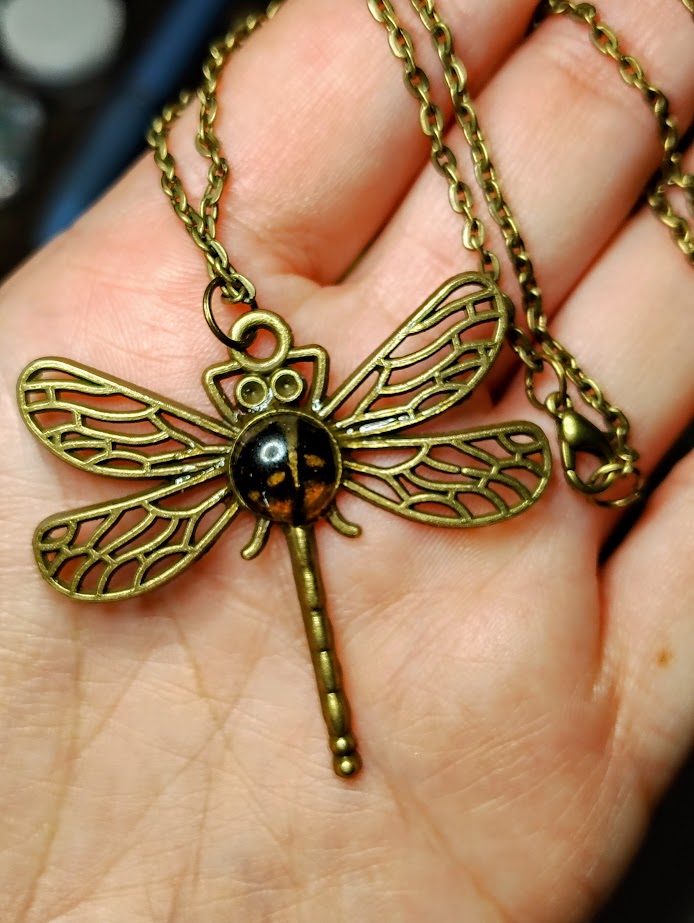 Antique Dragonfly Necklace