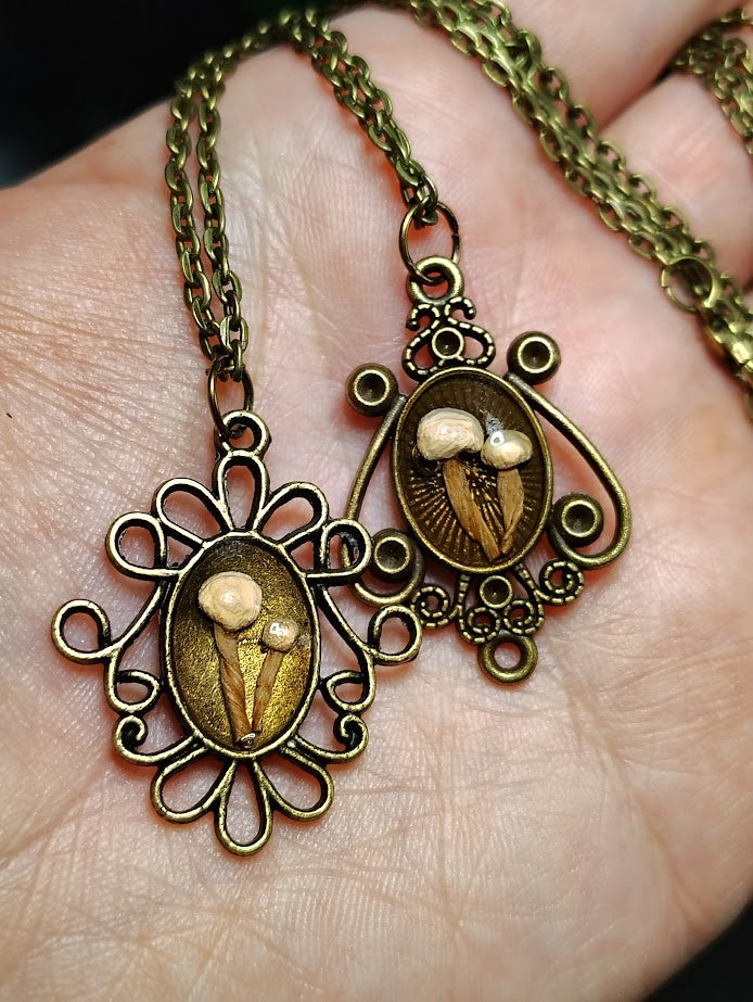 Antique Mushroom Necklace