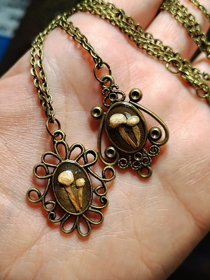Antique Mushroom Necklace
