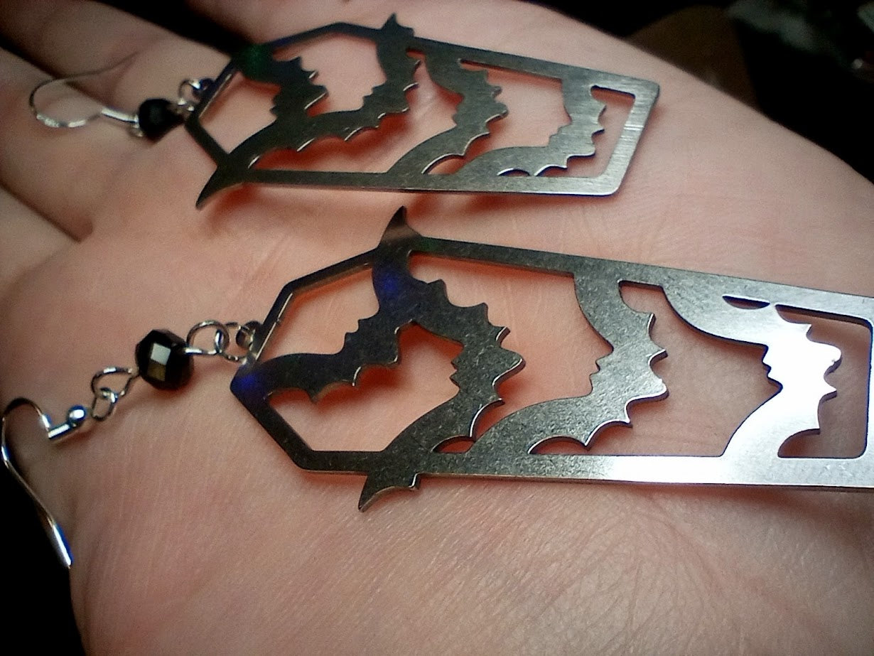 Batty Coffin Dangles