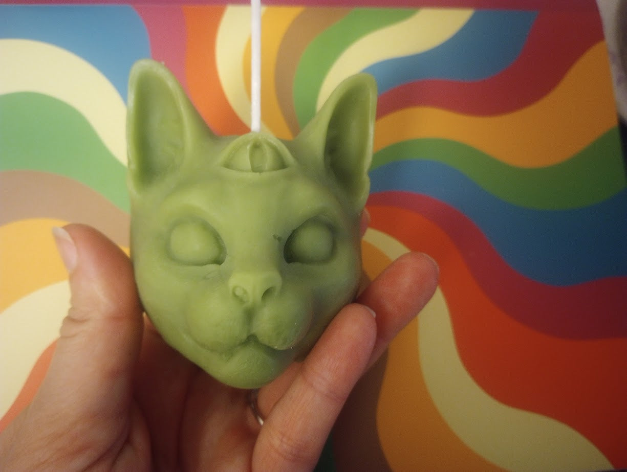 Third Eye Cat Candle