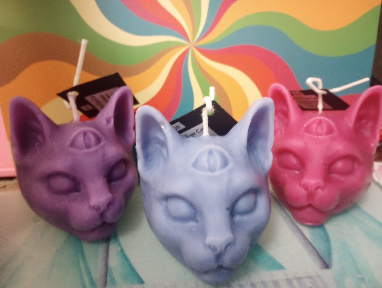 Third Eye Cat Candle