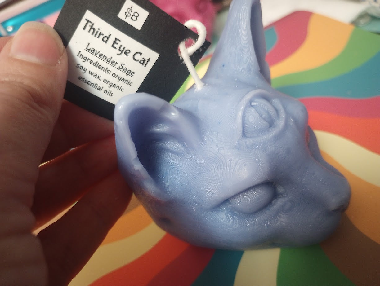 Third Eye Cat Candle