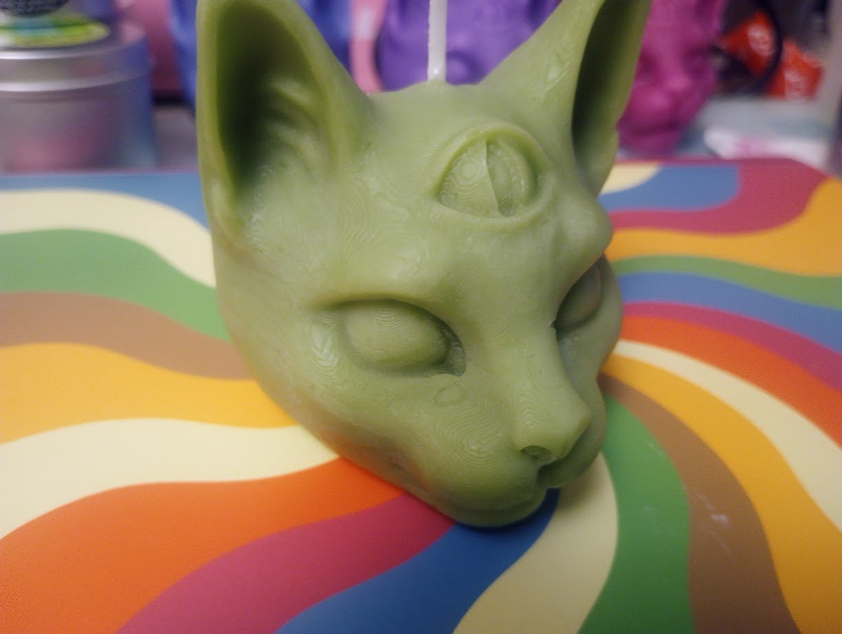 Third Eye Cat Candle