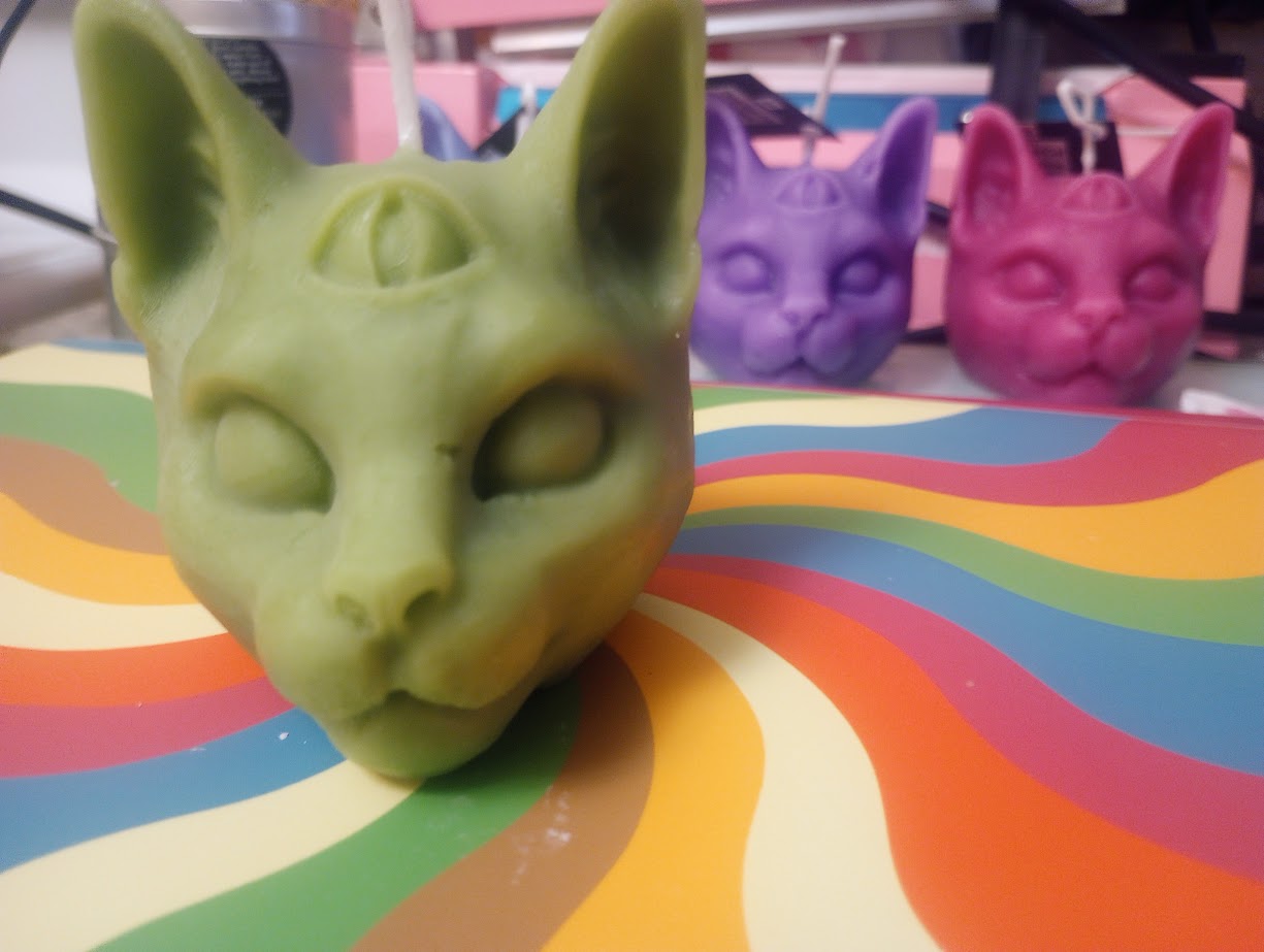 Third Eye Cat Candle