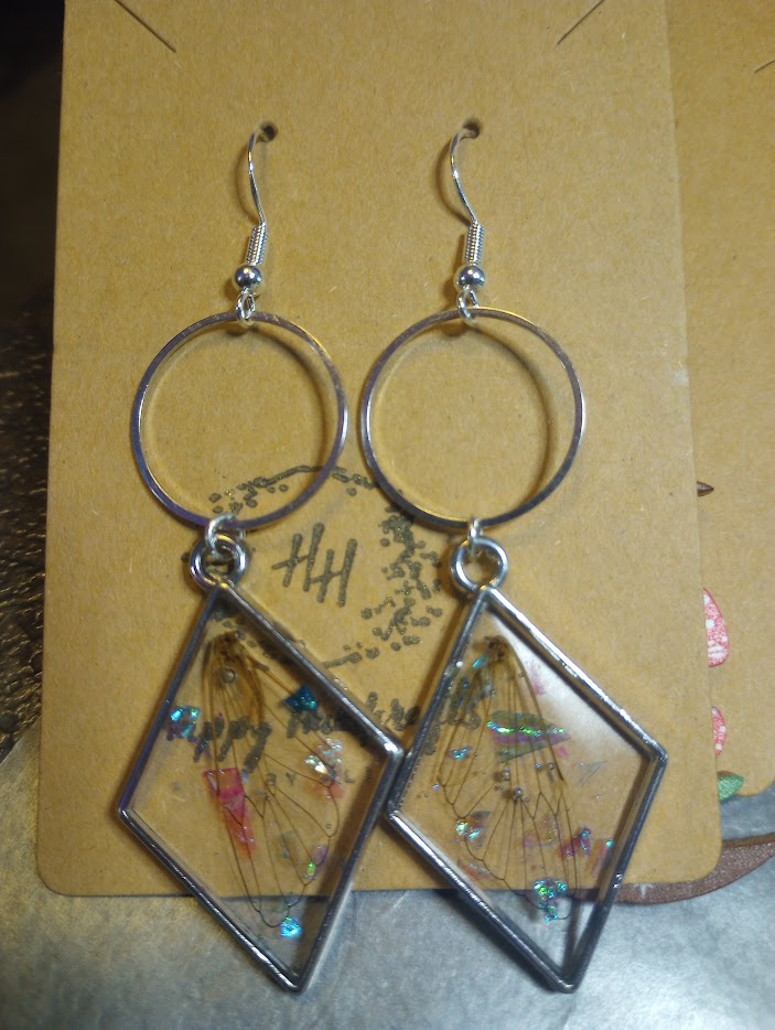Cicada Wing Earrings