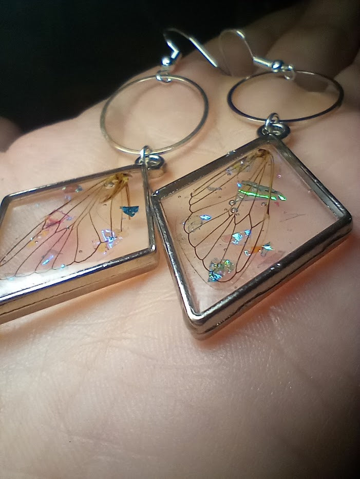 Cicada Wing Earrings