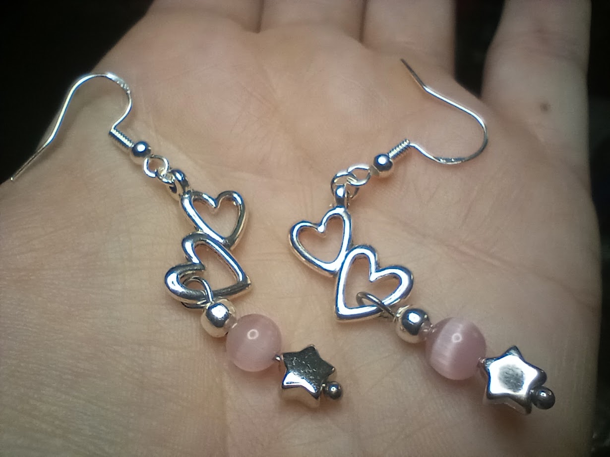 Heart Dangle Earrings