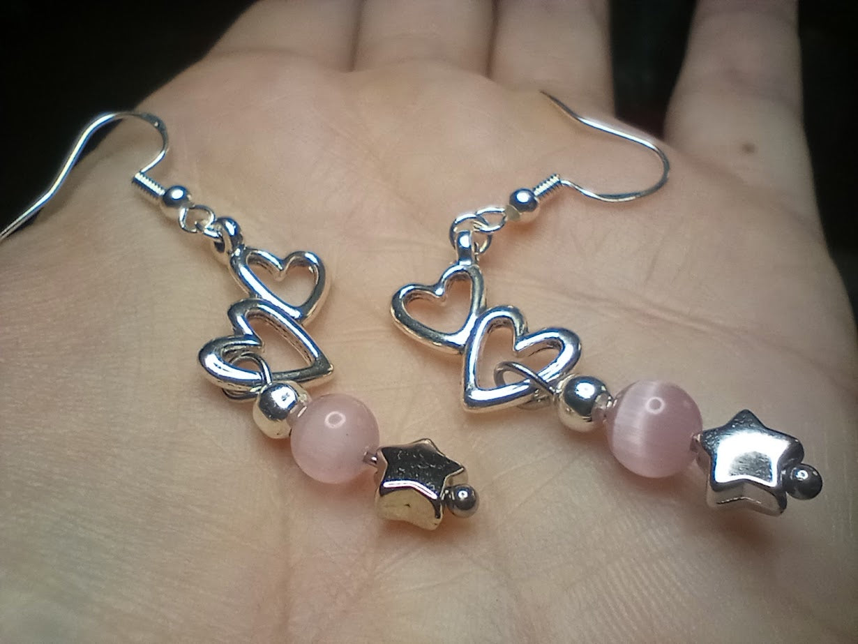 Heart Dangle Earrings