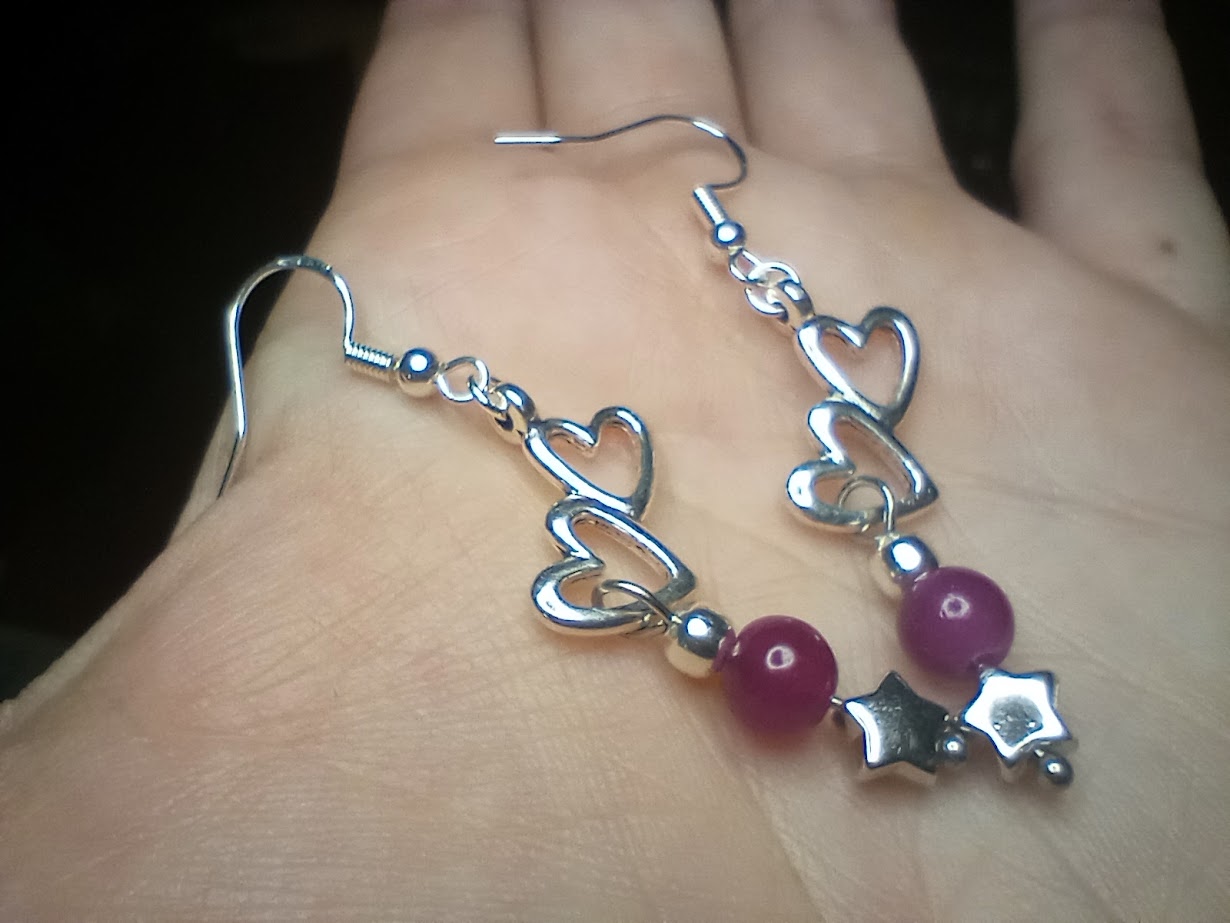Heart Dangle Earrings