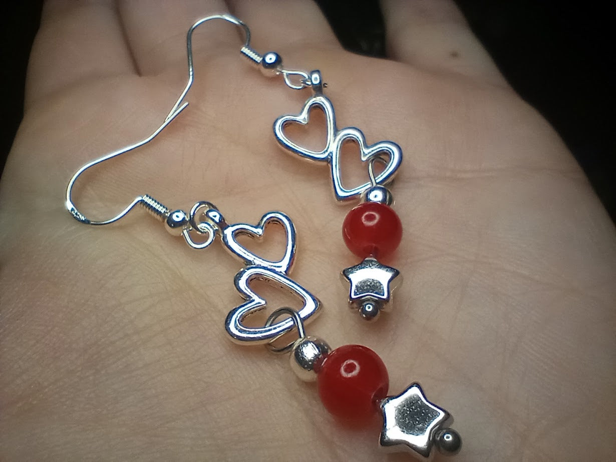 Heart Dangle Earrings
