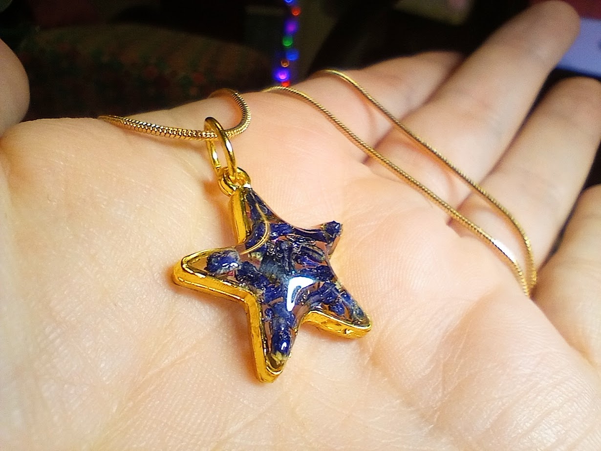 Grape Hyacinth Star Necklace