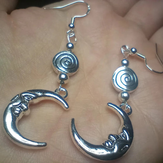 Moon Swirl Dangles