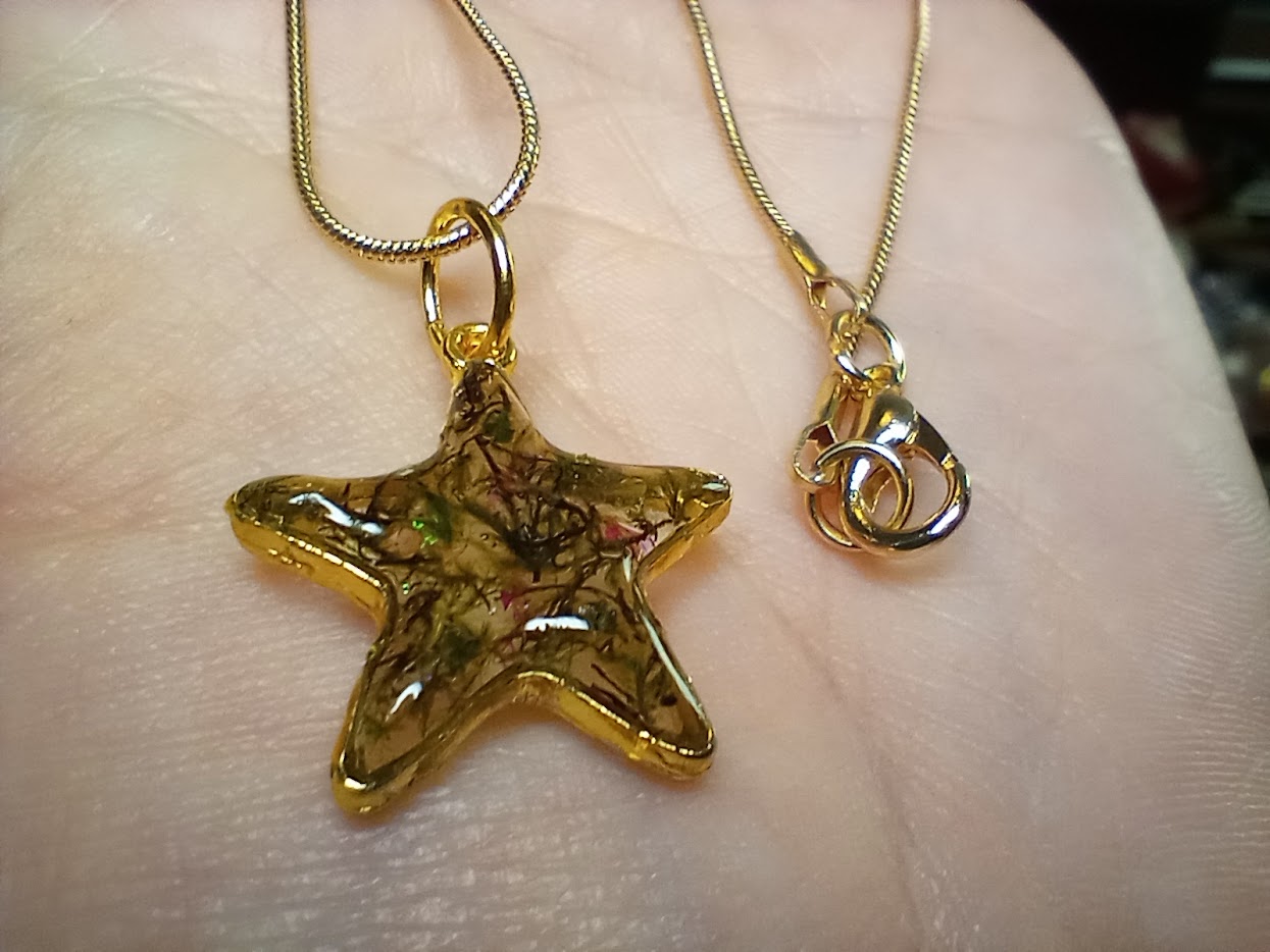 Tree Moss Star Necklace