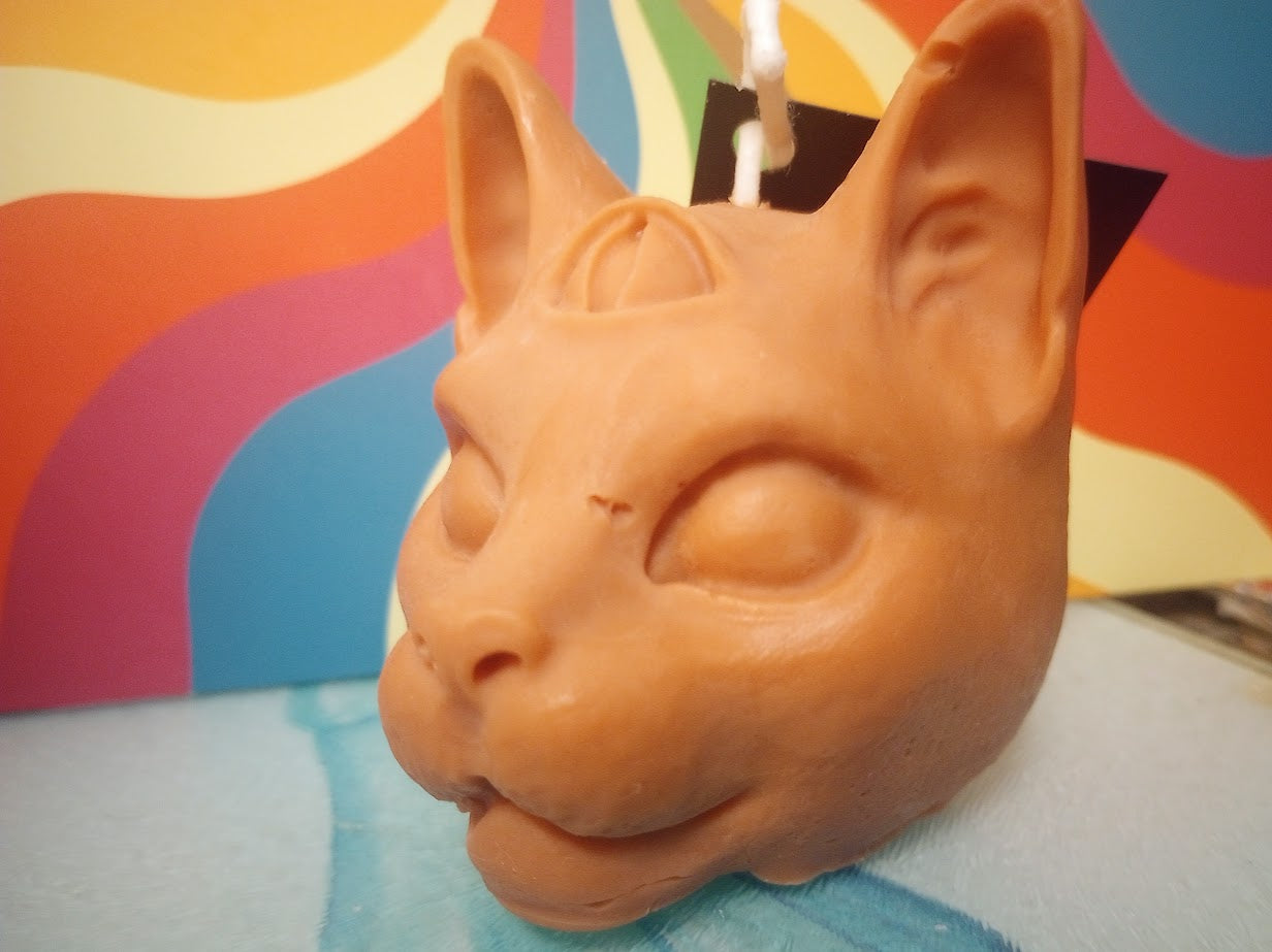 Third Eye Cat Candle
