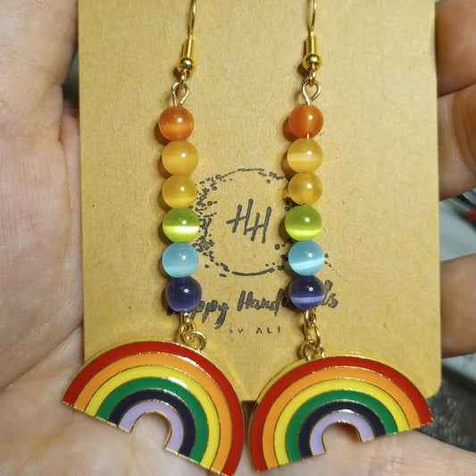 Rainbow Pride Dangle Earrings