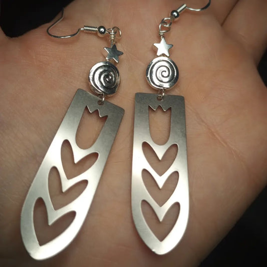 Tulip Heart and Star Dangles