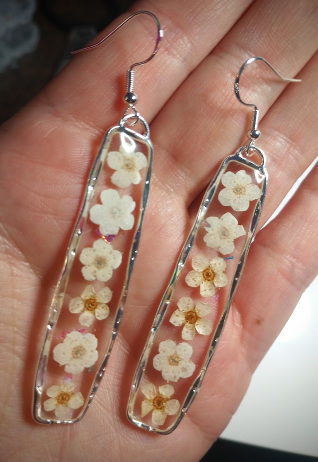 White Flower Dangles