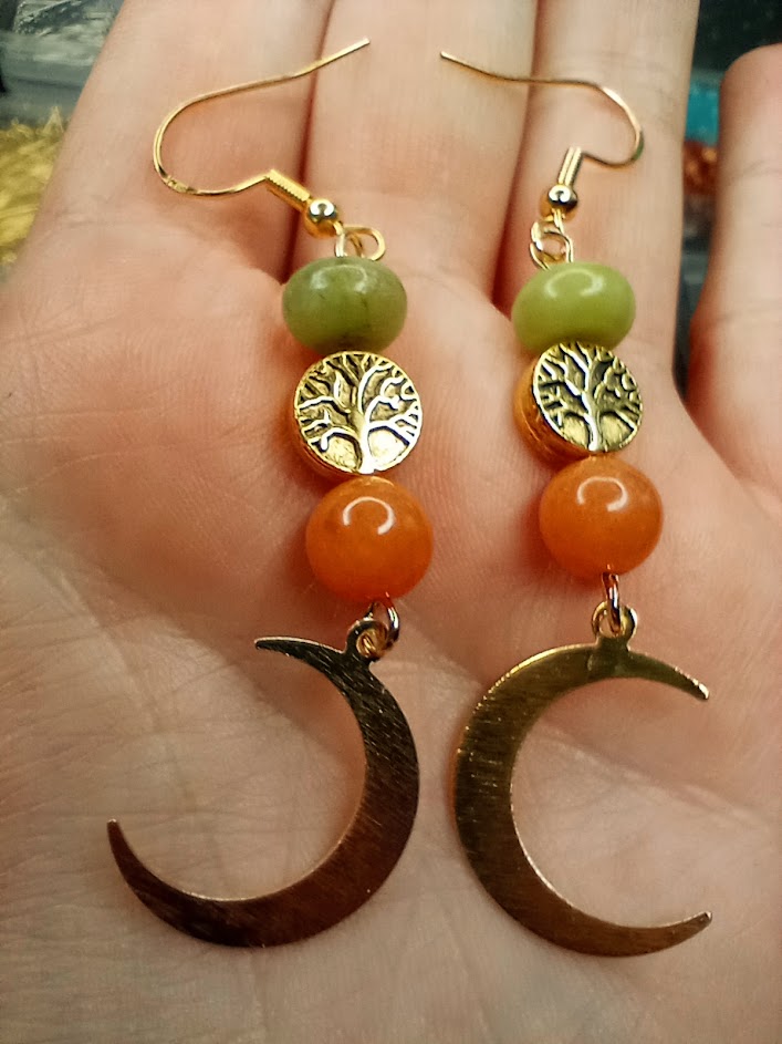 Autumn Moon Earrings
