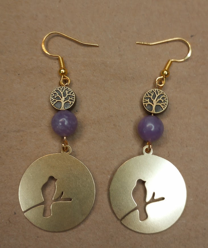 Bird Tree of Life Earrings