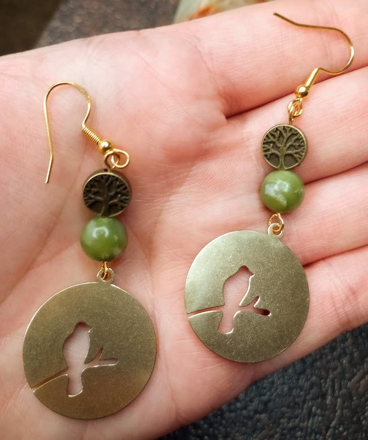 Bird Tree of Life Earrings