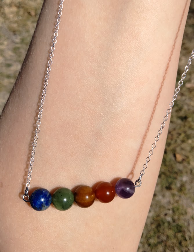 Earth Tones Crystal Necklace