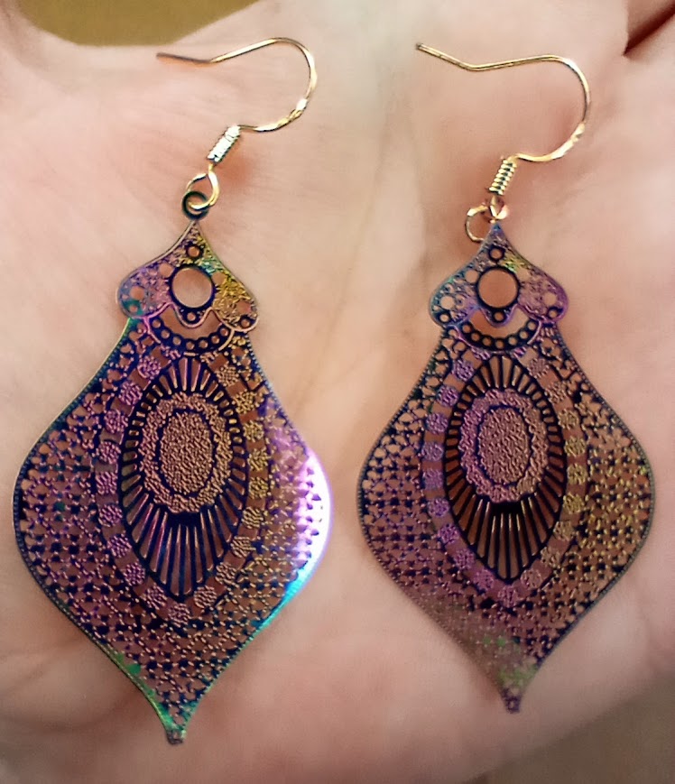 Iridescent Fancy Drop Earrings