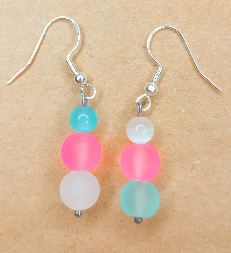 UV Glow Trans Pride Earrings