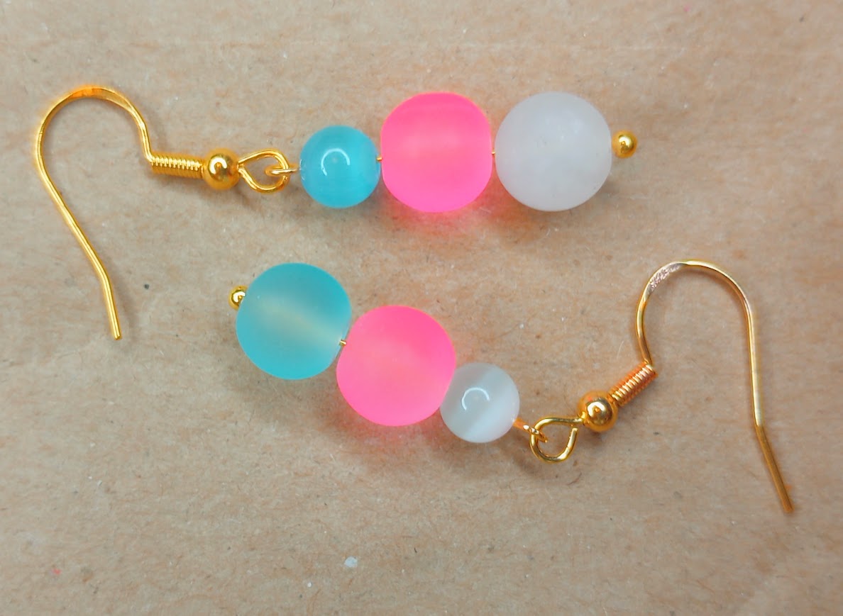 UV Glow Trans Pride Earrings
