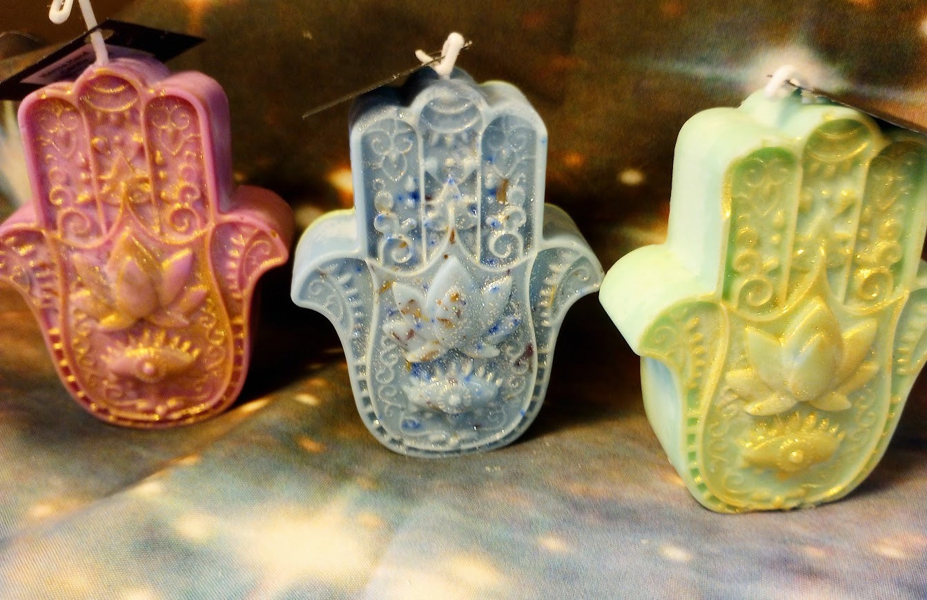 Hamsa Hand Candle
