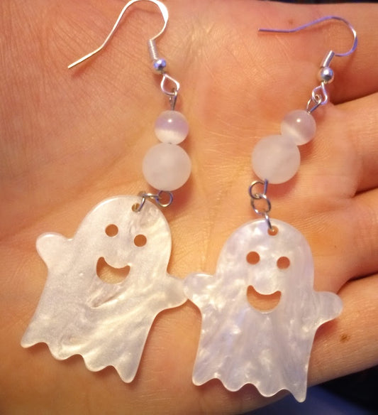 Happy Ghost Earrings